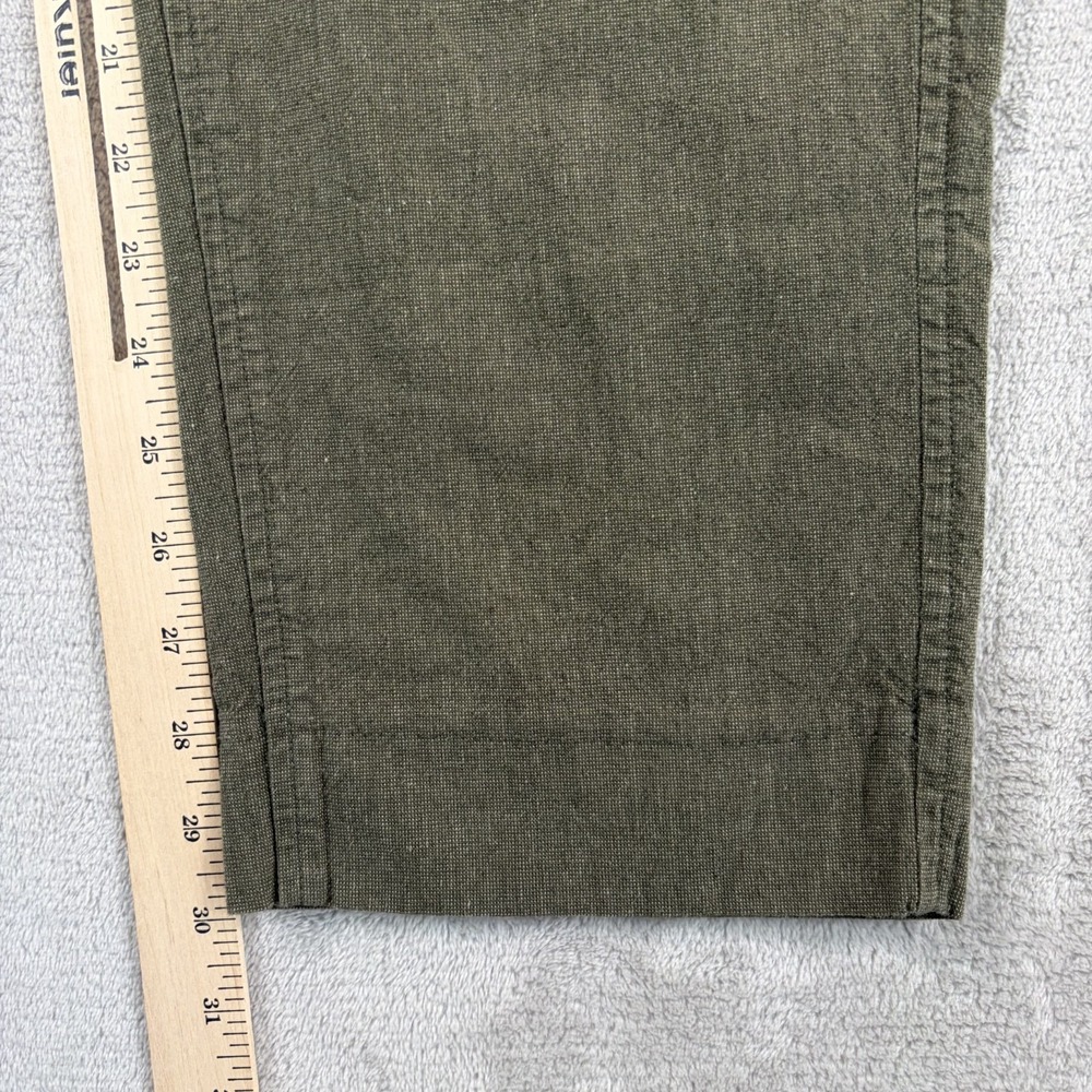 Abercrombie & Fitch Stretch Linen Blend Lounge Pants in Olive Green Men Medium - Picture 6 of 11